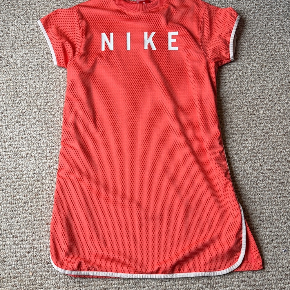Nike Red Mesh T-Shirt Dress